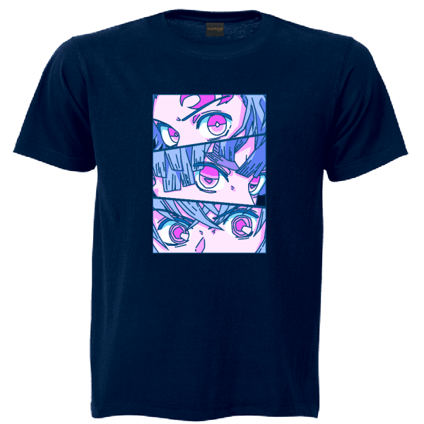 Demon Slayer Tangiro, Zenitsu, Inosuke Eyes T-Shirt