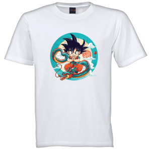 Dragon Ball Z Kid Goku Badge T-Shirt