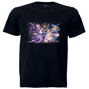 YU-GI-OH! Yugi, Dark Magician & Dark Magician Girl T-Shirt