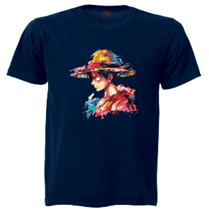 One Piece Luffy Side Illustration T-Shirt