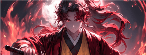 Demon Slayer Yoriichi Tsugikuni Desk Mat - Image 2