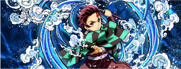 Demon Slayer Tanjiro Full Water Breathing Desk Mat - Image 2