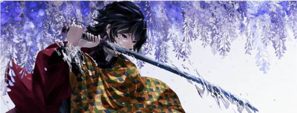 Demon Slayer Water Hashira Desk Mat - Image 2
