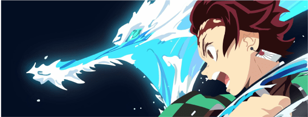 Demon Slayer Tanjiro Water Breathing Desk Mat - Image 2