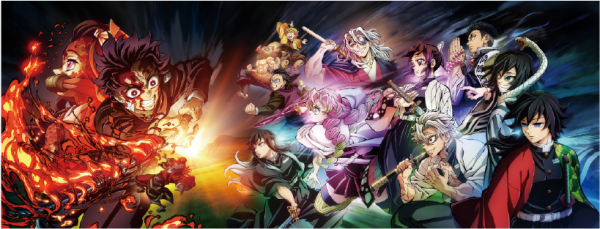 Demon Slayer Tanjiro & Hashira Desk Mat - Image 2