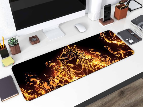 Demon Slayer Rengoku Fire Desk Mat