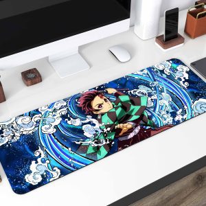 Demon Slayer Tanjiro Full Water Breathing Desk Mat