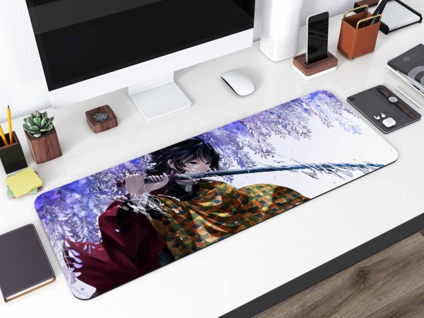 Demon Slayer Water Hashira Desk Mat