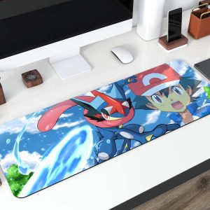 Pokémon Ash and Greninja Desk Mat